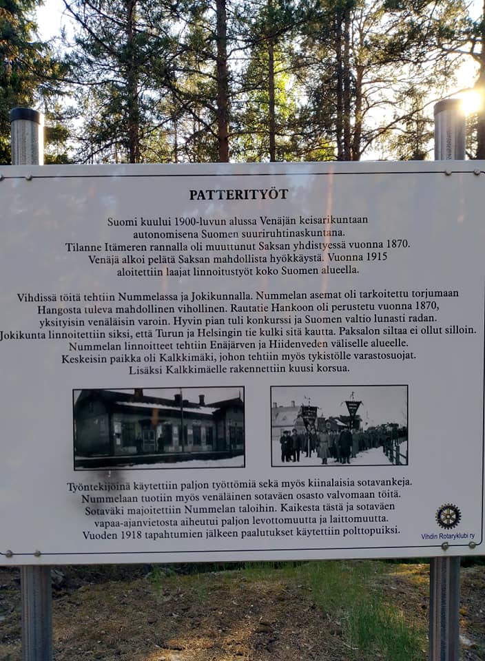 Eija Havukorpi Kalkkimäen juoksuhaudoilla vuonna 2021 luontokohdehaasteen 123 kohde